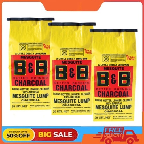 Pack charcoal 20 pound - b&b,